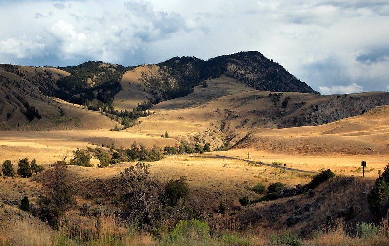 свет, горы, закат Закатный свет фото превью