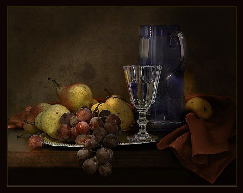 серж, десси НАТЮРМОРТ С СИНИМ КУВШИНОМ... фото превью