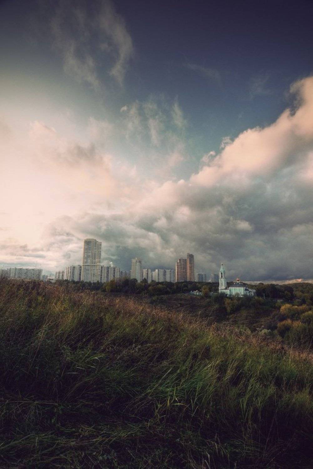 москва, храм, церковь, гроза,пейзаж, Павел