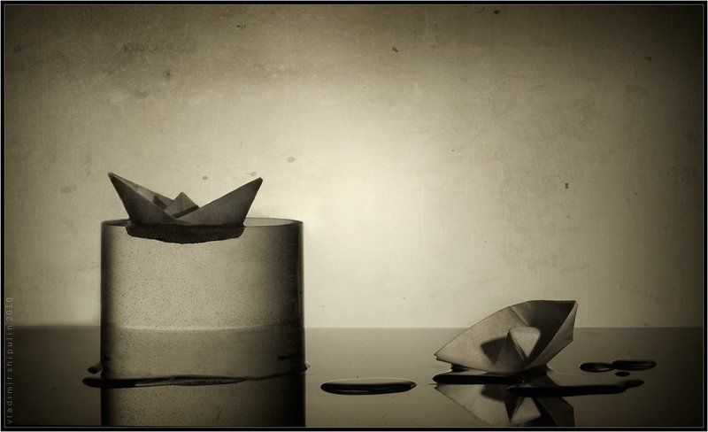 кораблик,кораблики,корабли,кораблик,вода,владимир,шипулин,натюрморт Про неверие и веру... фото превью