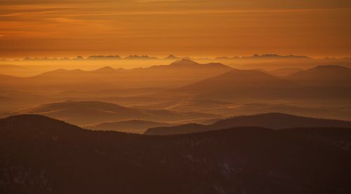 Творческие закаты от Шерегеш!