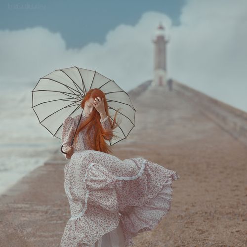With the wind