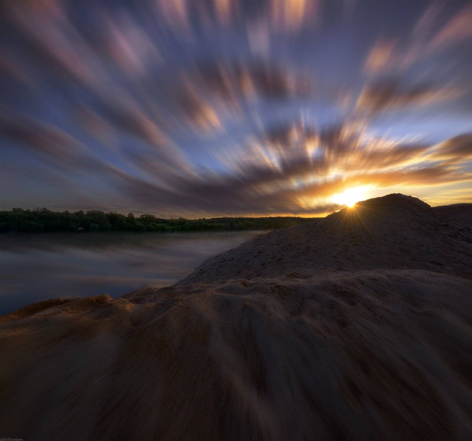 утро пейзаж краски рассвет солнце подмосковье, Морозов Юрий