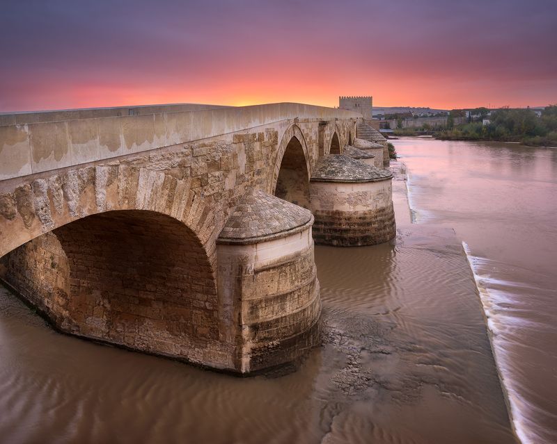 ancient, andalucia, andalusia, andalusian, arch, architectural, architecture, blue, bridge, building, castle, cathedral, catholic, church, city, cityscape, cordoba, culture, dawn, europe, fort, guadalquivir, heritage, historic, history, iberia, iberian, i Roman Bridge at Sunrise фото превью