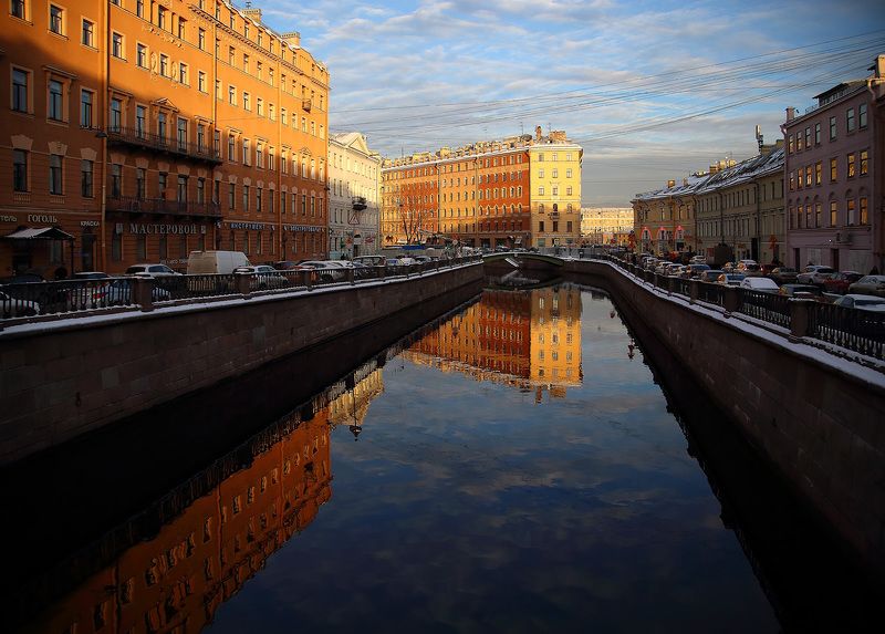 санкт-петербург канал грибоедова сенная Погожий зимний день фото превью