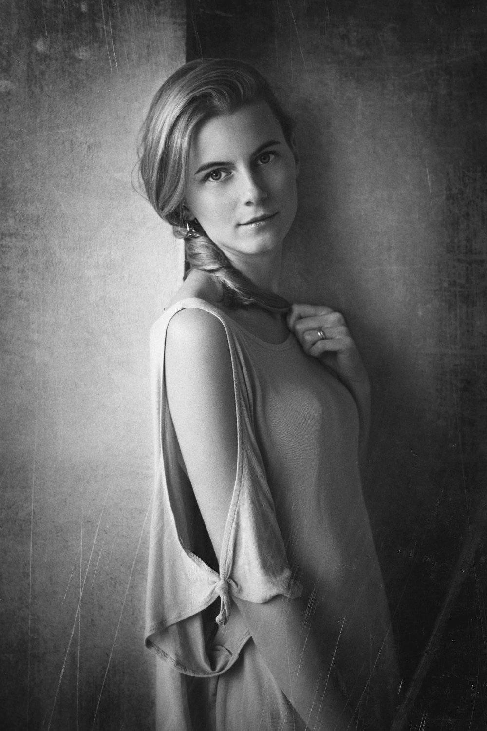 portrait, beauty, beautiful, blackandwhite, gorgeous, monika, jozefkiss, photography, nikon, Jozef Kiss