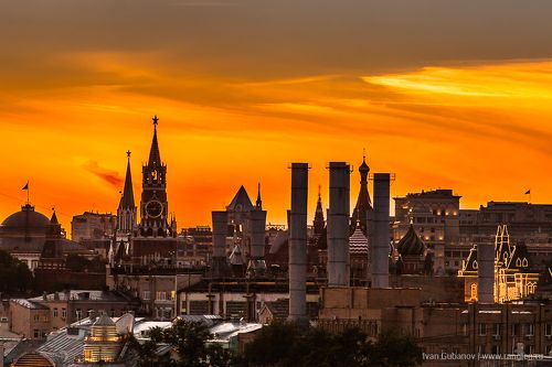 Закат в Москве