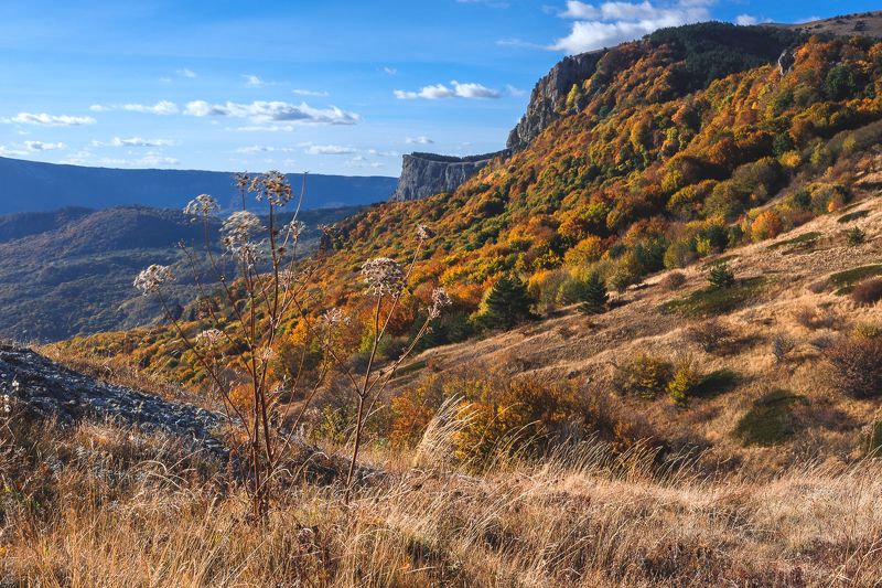 autumn, russia, sea, sunset, mountains, color, nature, sky, море, осень, горы, crimea, россия, крым *** фото превью
