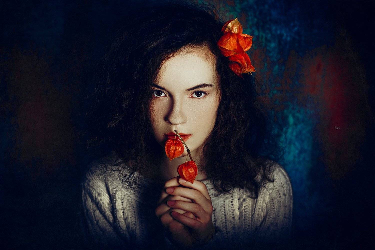 studio, woman, beauty, flowers, light, mood, Руслан Болгов (Axe)