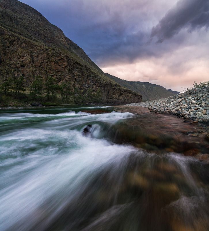 Алтай, выдержка, горы, Россия, пейзаж Чулышман фото превью