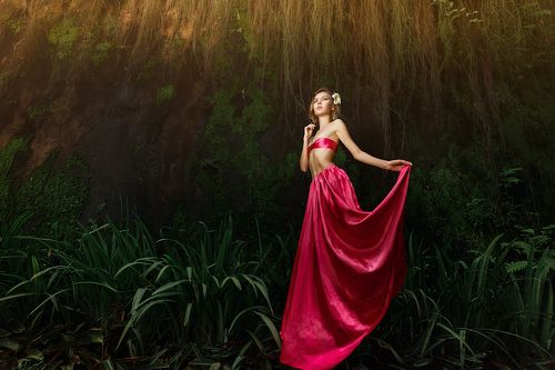 Red dress