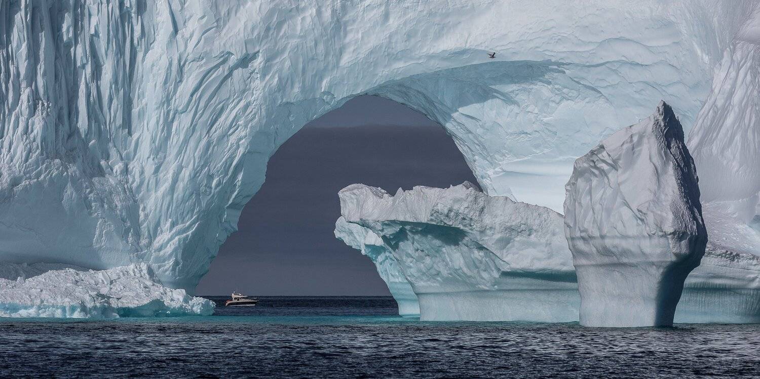iceberg,greenlans,boat,arch, Marek Biegalski