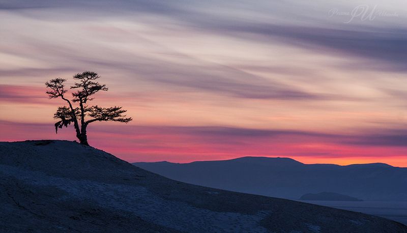 Закат на Байкале. фото превью