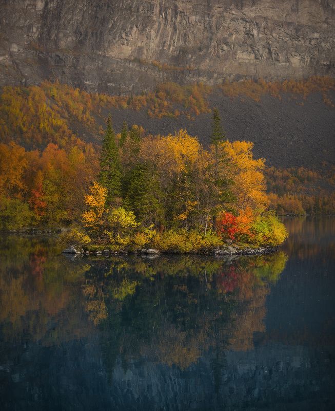 кольский полуостров, ловозерские тундры, сейдозеро, сейд, остров, осень Рюен фото превью