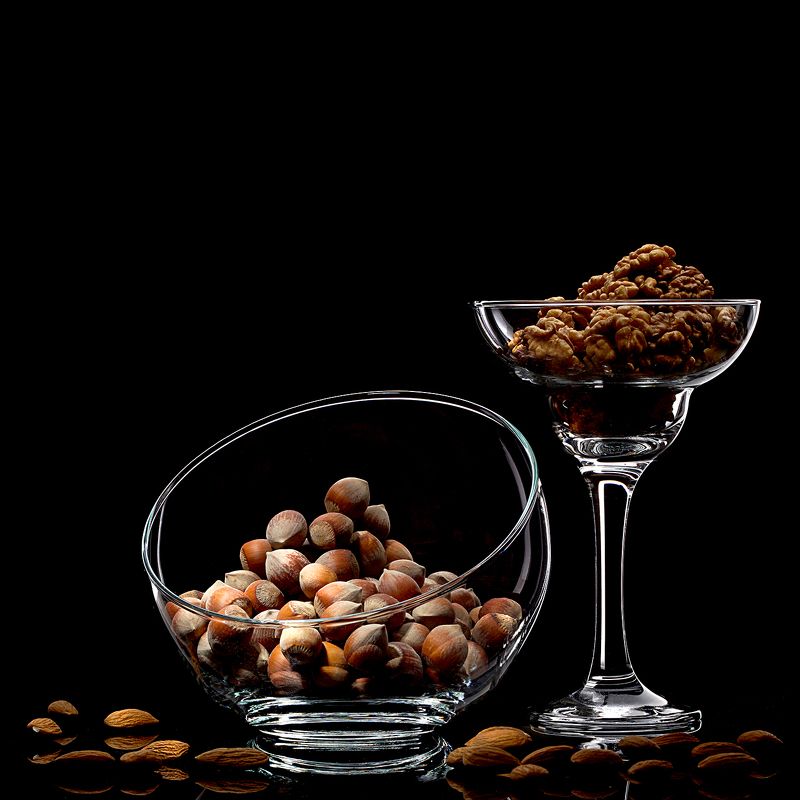 nuts, sony,godox, product photographer,  commercial photographer, предметный фотограф, орехи, стекло, вазаб Nuts фото превью