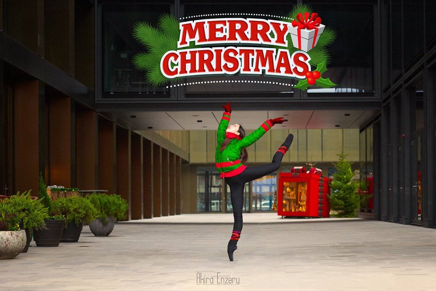 ballerina, dance, dancing, portrait, street, outdoor, Enzeru Akira