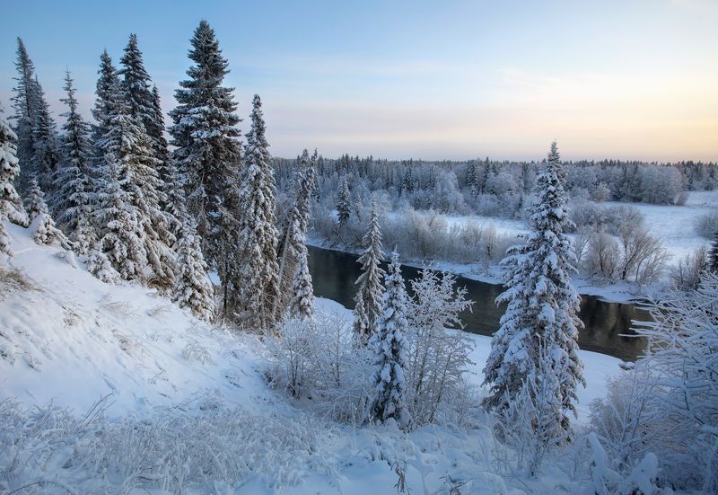 Зимой у речки. фото превью