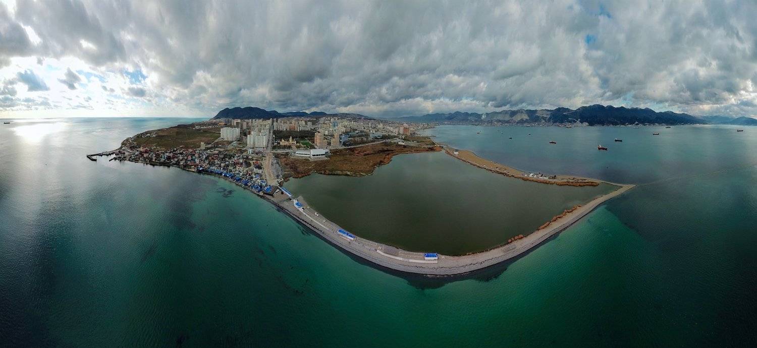 дрон, аэрофотосъемка, новороссийск, море, коса, суджукская лагуна, город, Никифоров Егор