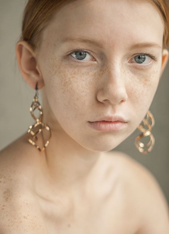 test shoot, modeltest, girl, ginger, redhead, freckles, portrait, fashion, style  Юлия фото превью