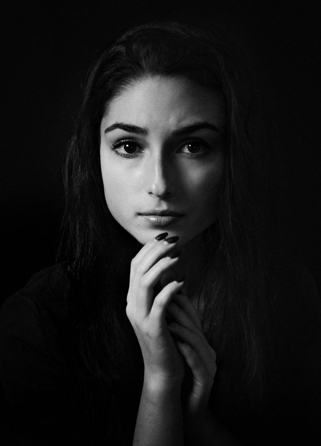 портрет,жанровый портрет , девушка , черно -белое, Natalia Kholodova