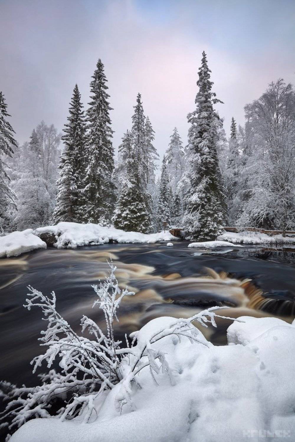карелия, рускеала, тохмайоки, зима, север, пейзаж, KrubeK