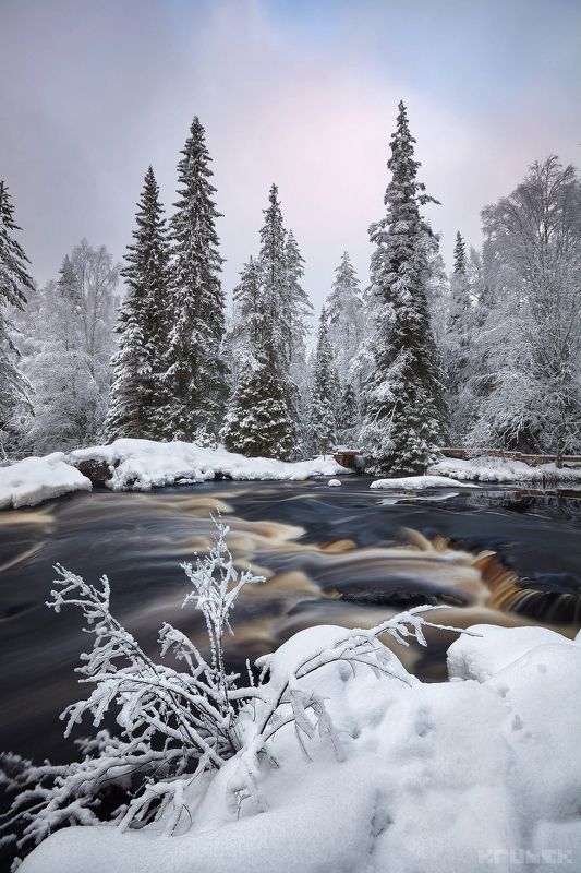 карелия, рускеала, тохмайоки, зима, север, пейзаж Зимнее очарование фото превью