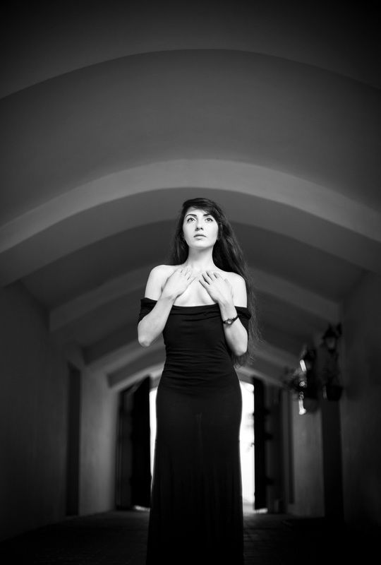 девушка, ню, эротика, черно-белое ** фото превью