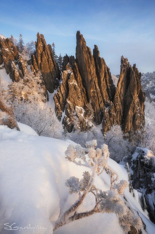 Таганай, Урал, Южный Урал Перья, Двуглавая сопка, 1036 м.  фото превью