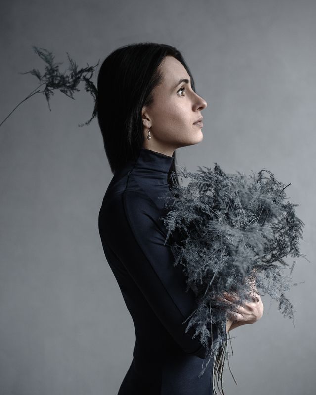 ботаника, ростения, женский портрет, натуральный свет, Елена фото превью