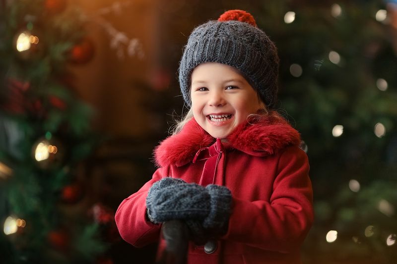 Новогодние портреты для маленькой девочки Аниты фото превью