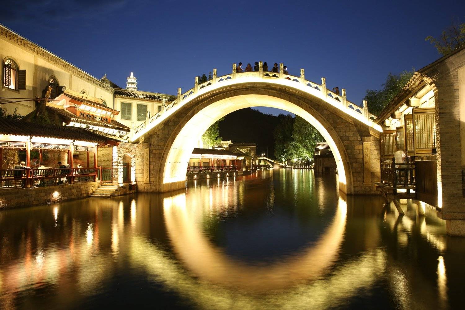 ночь, мост, вода, отражение, выдержка, ситискейп, ЛЕВАН ТАВАДЗЕ