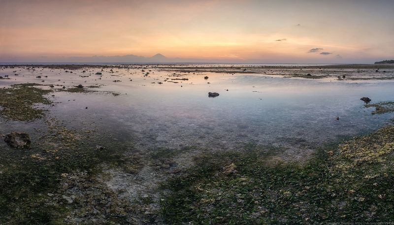 индийский океан, толмачев дмитрий, море, гили, гили траванган, индонезия, Отлив в мягких тонах... фото превью