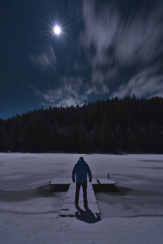 Me and the moon.... фото превью