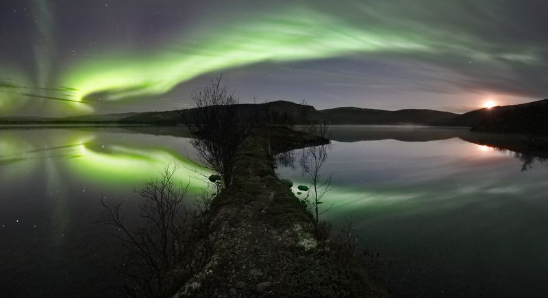 свечение Северное сияние фото превью