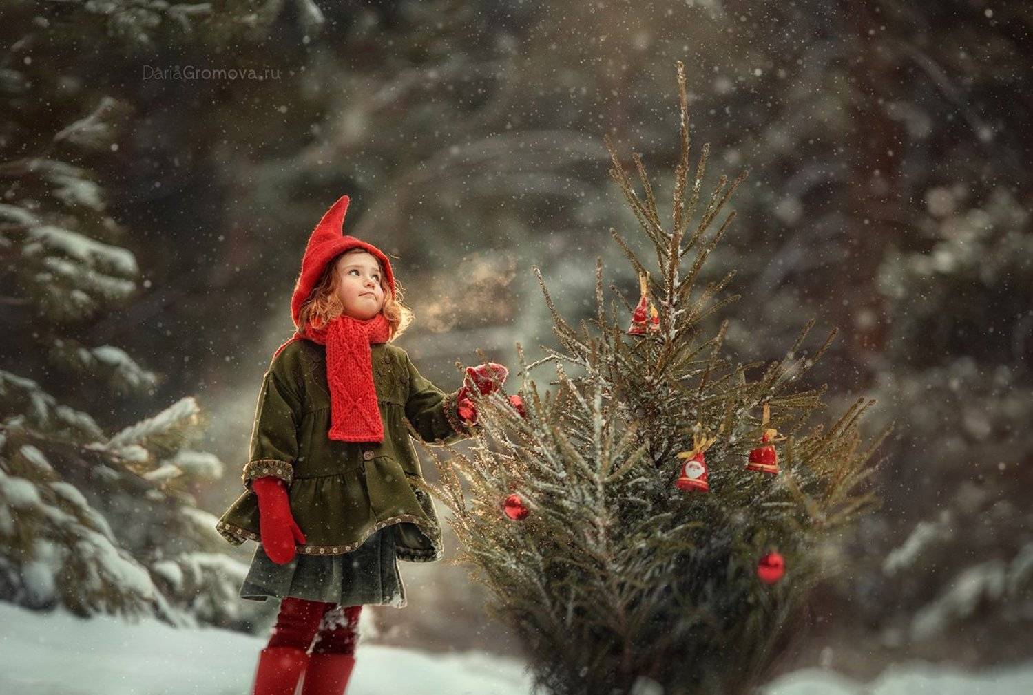 портрет, дарья громова, фотография, фото, фотоарт, фотограф, закат, детский портрет, дети, ребенок, сестры, малыш, девочка, мальчик, детская, фотосессия, фотосъемка, новый год, гномы, гном, елка, игрушки, Дарья Громова