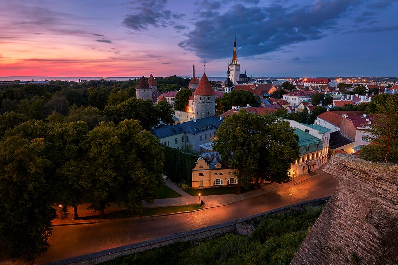 tallinn; estonia; city; cityscape; sunset, Patkuli Viewing Platform фото превью