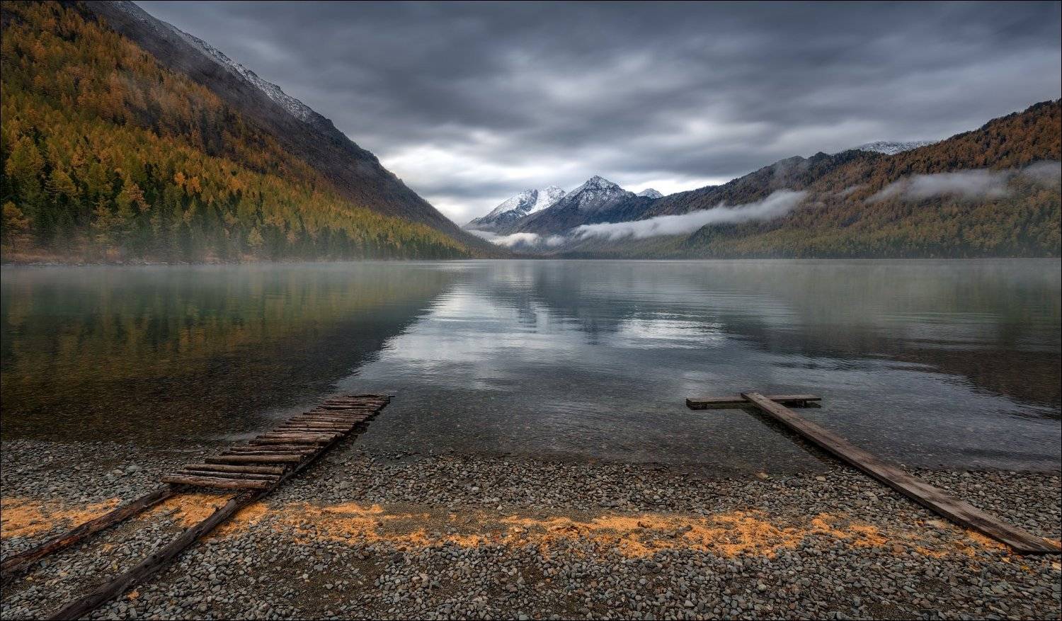 алтай, осень, мульта, нижнее мультинское озеро, тишина, осень, горы, россия, Влад Соколовский