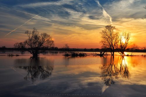 Sunset on the backwaters
