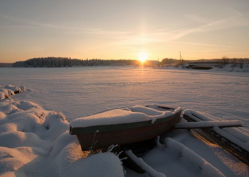 Морозный закат