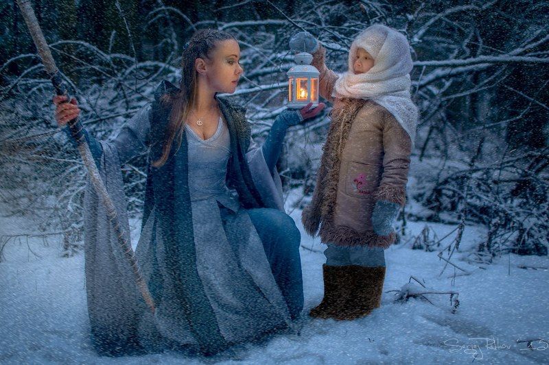 девочка, лес, фея, сказка, рехов, сергейрехов, rekhov, sergejrekhov Лесная сказка фото превью