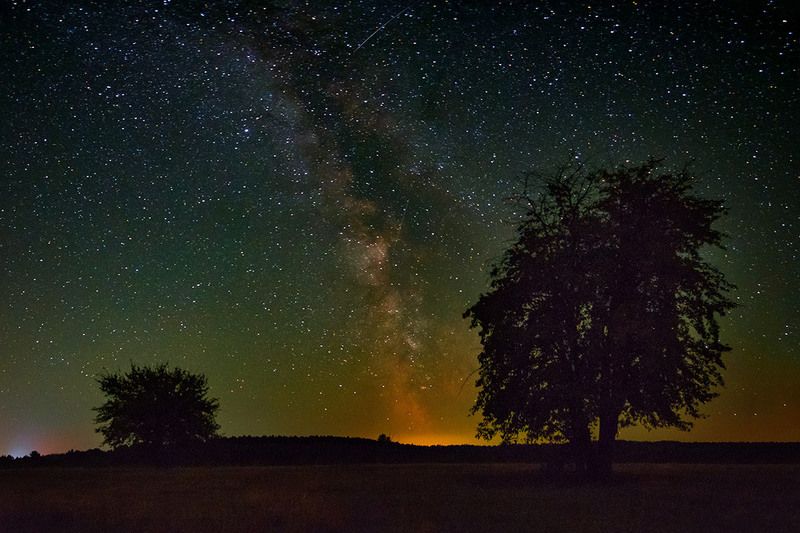 млечный путь,ночь, пейзаж, природа, звёзды, небо, landscape, nature, milky-way, sky Млечник над полем фото превью