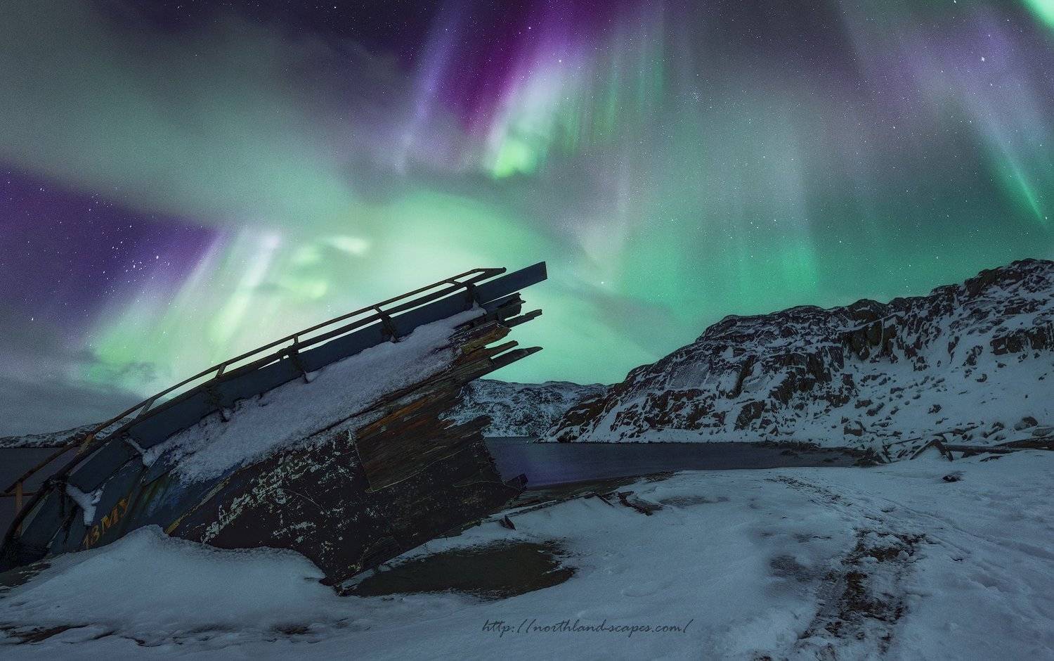 aurora borealis, северное сияние, кольский  полуостров, баренцево море, Васильев Алексей