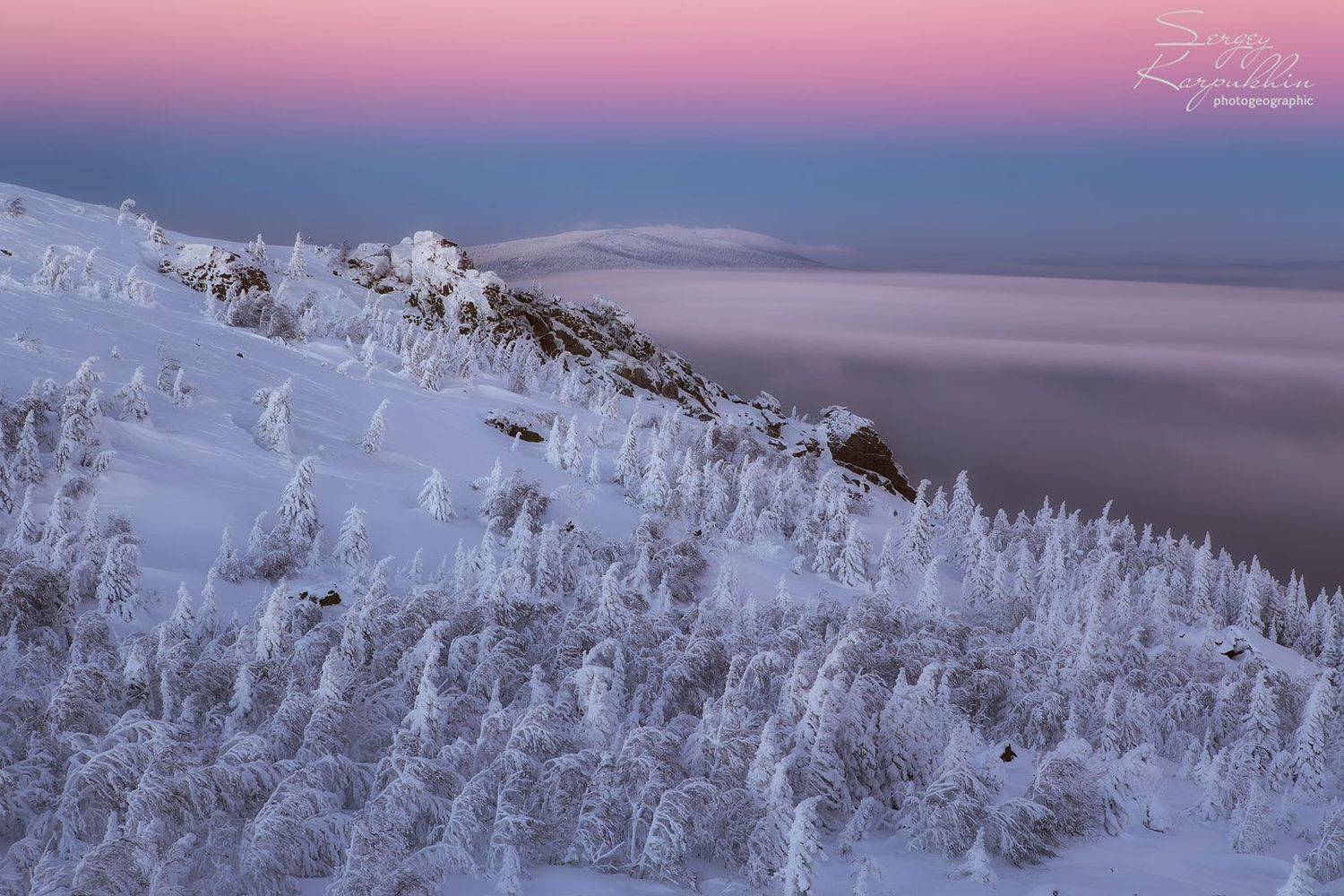 таганай, зима, южный урал, Сергей Карпухин
