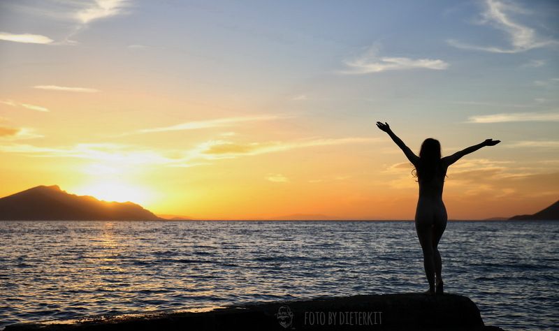 greece, sunrise,  Begrüßung фото превью