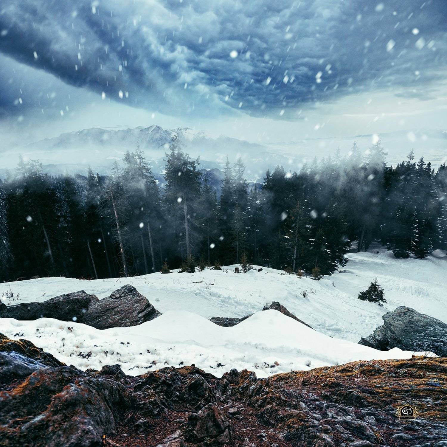 snow, winter, landcape, ps, manipulation, Caras Ionut