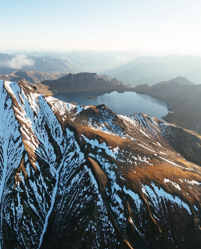 камчатка, вулкан, озеро в кратере, хангар Хангар фото превью