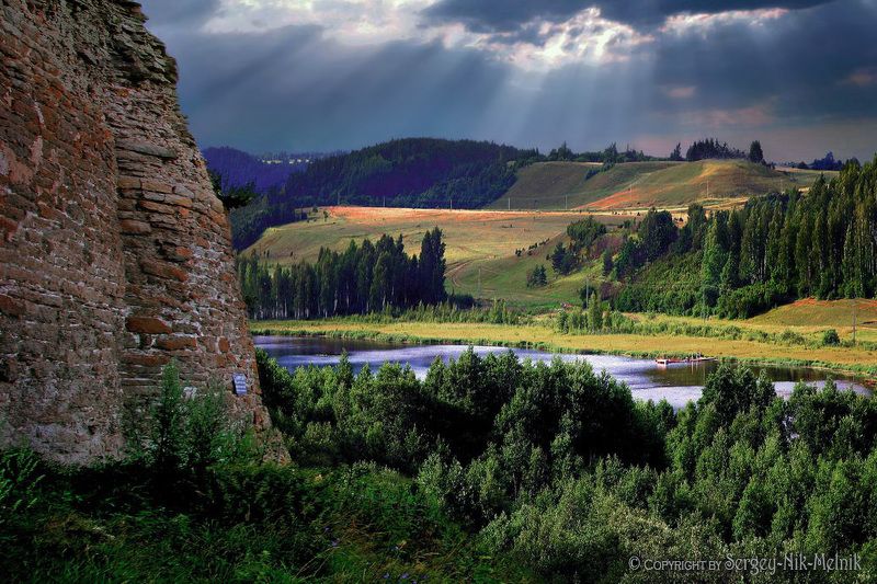 россия, крепость, изборск Город-крепость Изборск фото превью