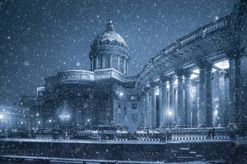 Казанский собор в пургу