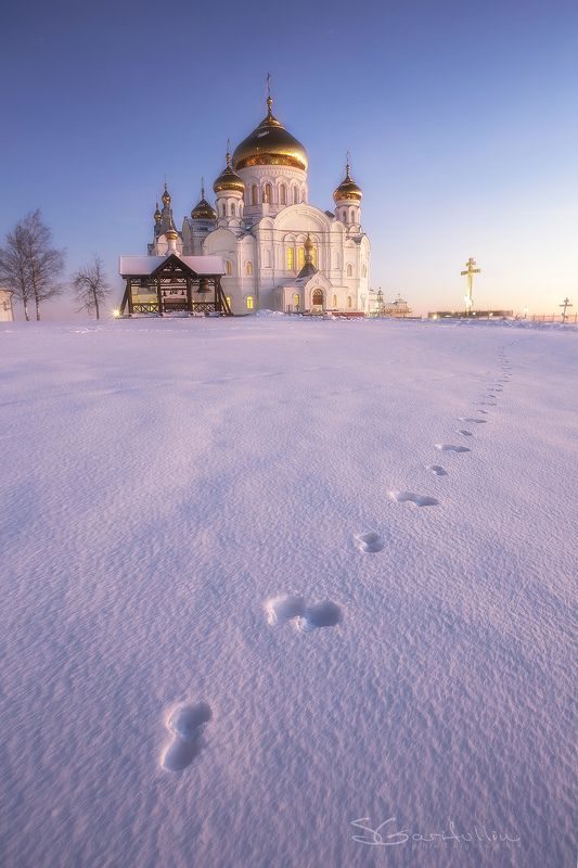 Белогорье, Пермский край, Урал, Белогородский монастырь, монастырь, церковь С Рождеством! фото превью