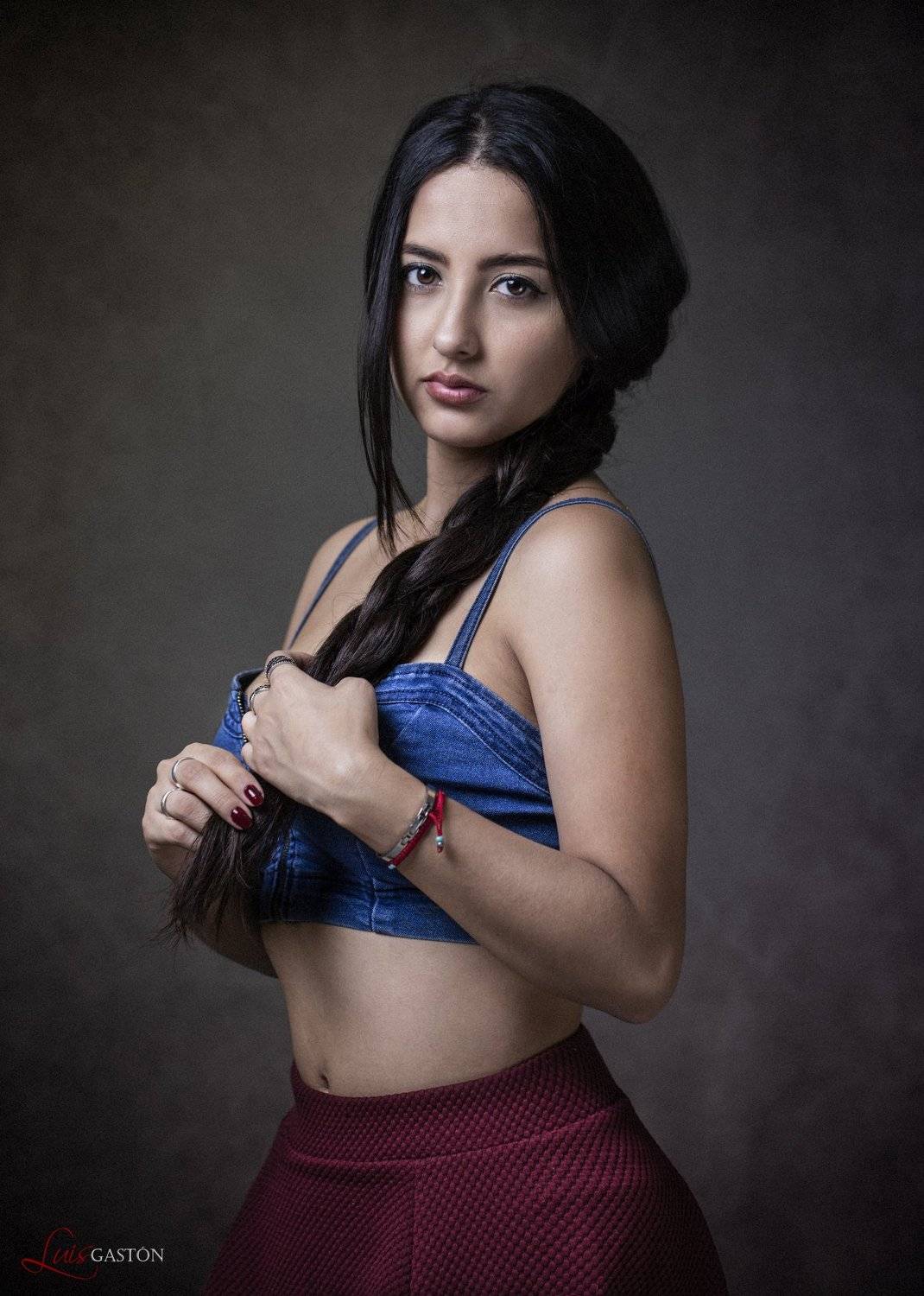 portrait, girl, cute, lovely, Luis Gast&oacute;n